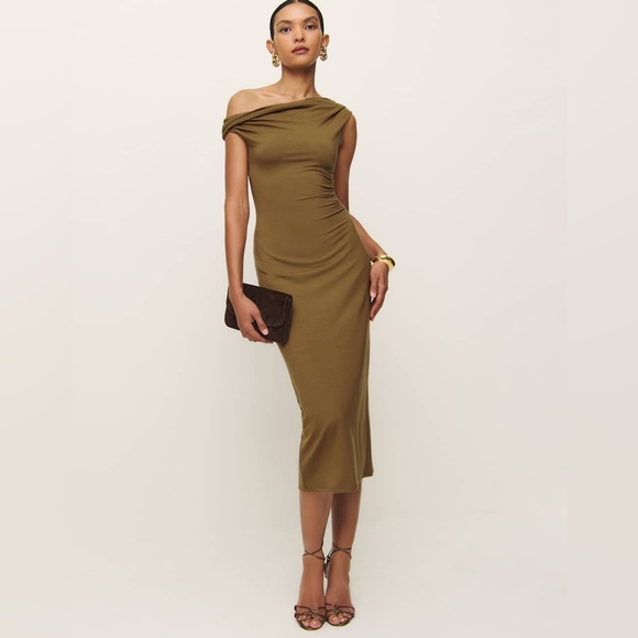Reformation Dresses & Skirts - NEW Reformation Jamen Knit Dress size XS in Bronze